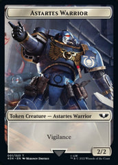 Astartes Warrior // Robot Double-sided Token (Surge Foil) [Universes Beyond: Warhammer 40,000 Tokens] | Exor Games Bridgewater