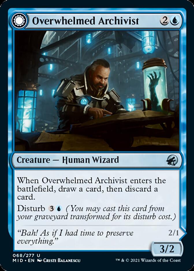 Overwhelmed Archivist // Archive Haunt [Innistrad: Midnight Hunt] | Exor Games Bridgewater