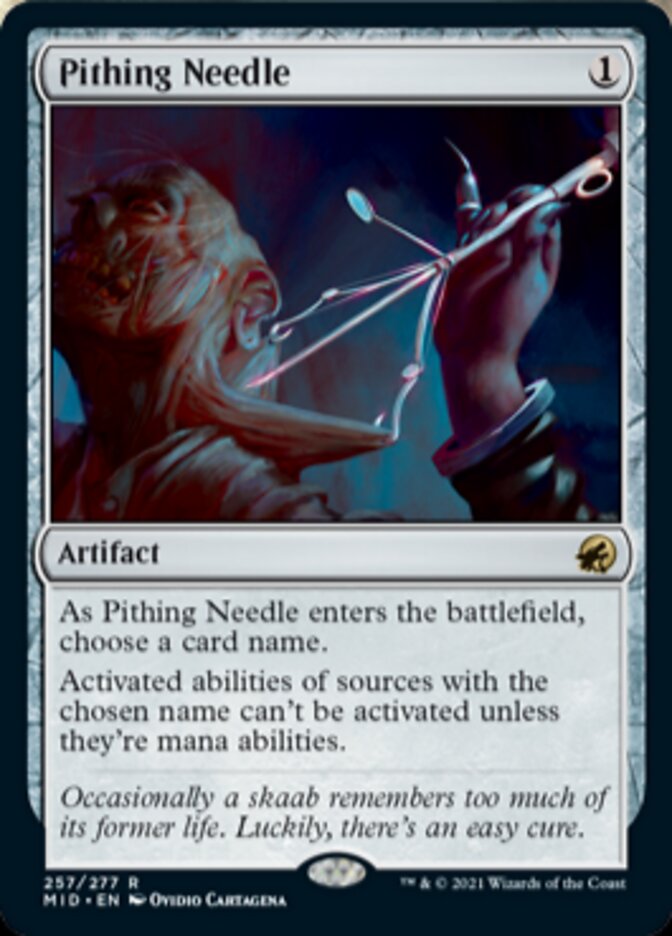 Pithing Needle [Innistrad: Midnight Hunt] | Exor Games Bridgewater