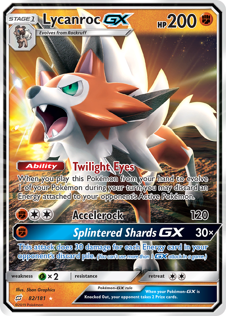 Lycanroc GX (82/181) [Sun & Moon: Team Up] | Exor Games Bridgewater