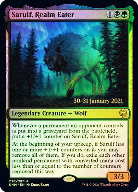 Sarulf, Realm Eater  [Kaldheim Prerelease Promos] | Exor Games Bridgewater