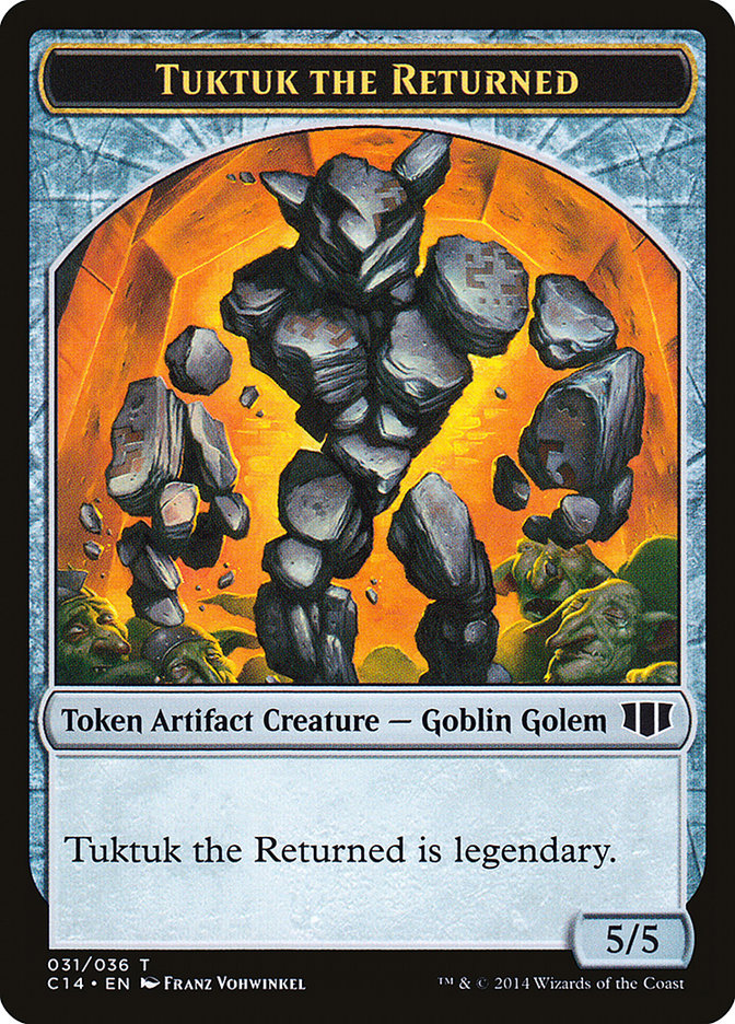 Daretti, Scrap Savant Emblem // Tuktuk the Returned Double-sided Token [Commander 2014 Tokens] | Exor Games Bridgewater