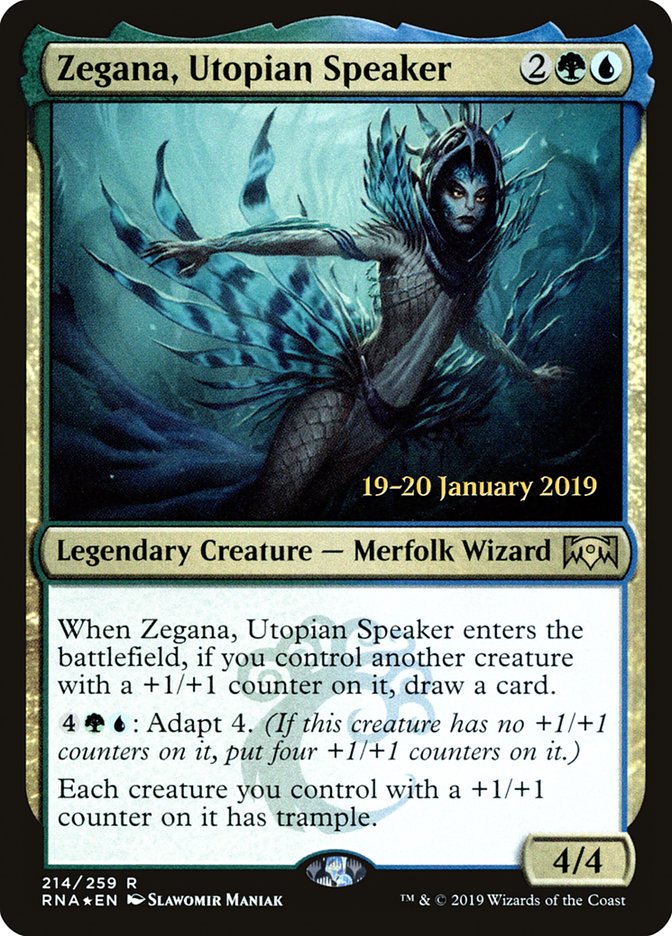 Zegana, Utopian Speaker [Ravnica Allegiance Prerelease Promos] | Exor Games Bridgewater