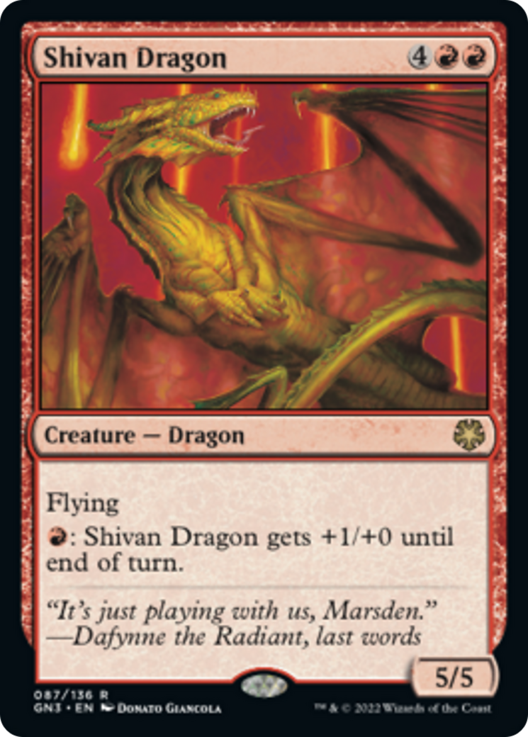 Shivan Dragon [Game Night: Free-for-All] | Exor Games Bridgewater