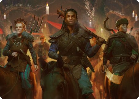 Candlelit Cavalry Art Card [Innistrad: Midnight Hunt Art Series] | Exor Games Bridgewater