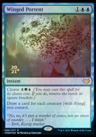 Winged Portent [Innistrad: Crimson Vow Prerelease Promos] | Exor Games Bridgewater