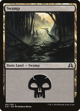 Swamp (291) [Shadows over Innistrad] | Exor Games Bridgewater