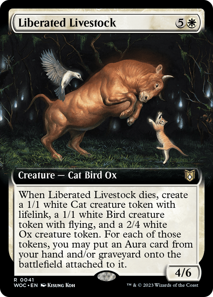 Liberated Livestock (Extended Art) [Wilds of Eldraine Commander] | Exor Games Bridgewater