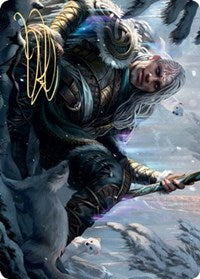 Jorn, God of Winter Art Card (Gold-Stamped Signature) [Kaldheim: Art Series] | Exor Games Bridgewater