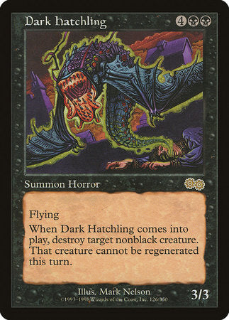 Dark Hatchling [Urza's Saga] | Exor Games Bridgewater