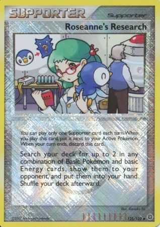 Roseanne's Research (125/132) (League Promos) [Diamond & Pearl: Secret Wonders] | Exor Games Bridgewater