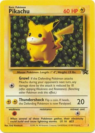 Pikachu (1) (Promo) [Wizards of the Coast: Black Star Promos] | Exor Games Bridgewater