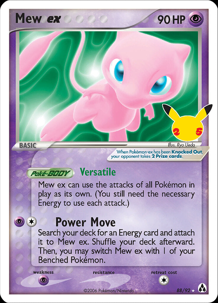 Mew ex (88/92) [Celebrations: 25th Anniversary - Classic Collection] | Exor Games Bridgewater