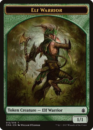 Elf Warrior Token (012) [Commander Anthology Tokens] | Exor Games Bridgewater