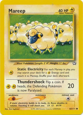 Mareep (65/111) [Neo Genesis Unlimited] | Exor Games Bridgewater