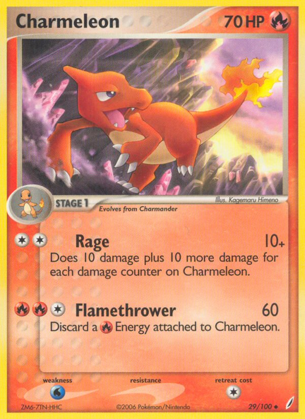 Charmeleon (29/100) [EX: Crystal Guardians] | Exor Games Bridgewater