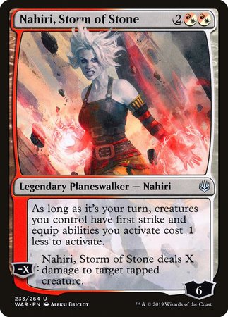 Nahiri, Storm of Stone [War of the Spark] | Exor Games Bridgewater