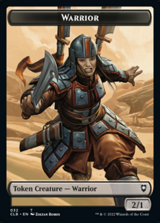 Warrior // Inkling Double-sided Token [Commander Legends: Battle for Baldur's Gate Tokens] | Exor Games Bridgewater