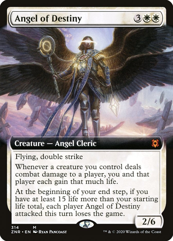 Angel of Destiny (Extended Art) [Zendikar Rising] | Exor Games Bridgewater