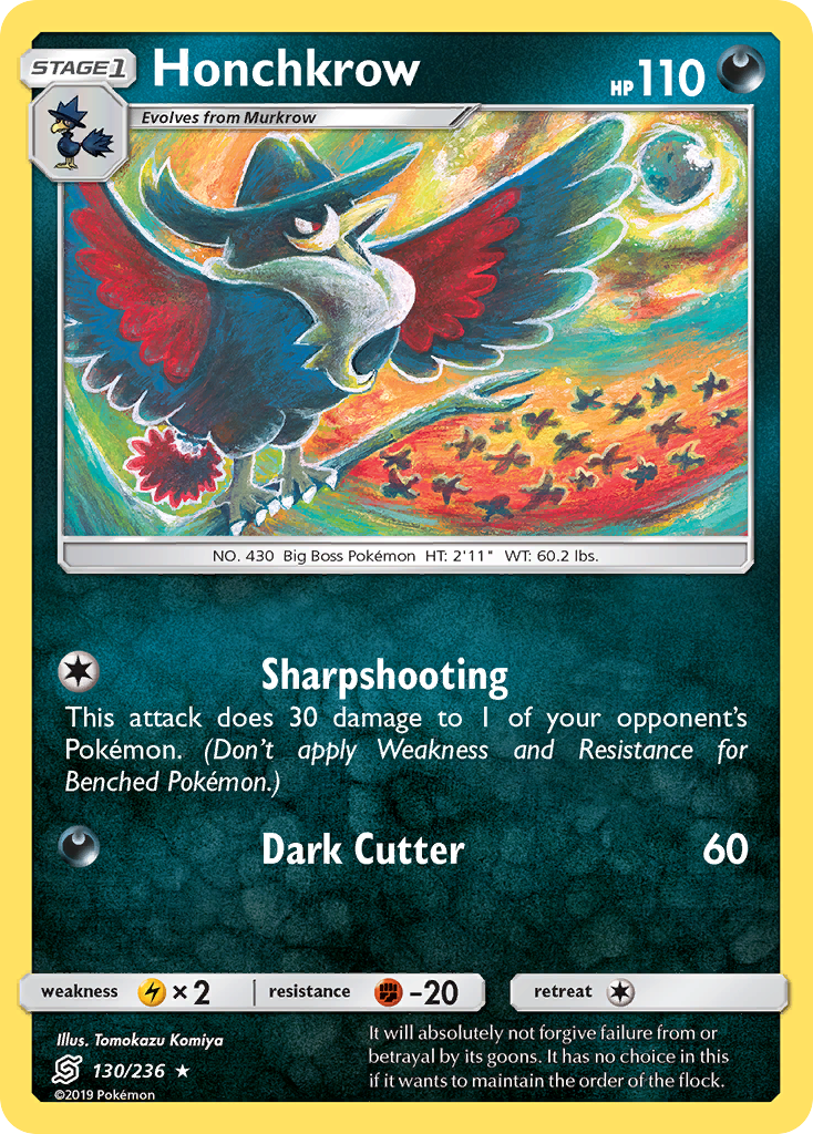 Honchkrow (130/236) [Sun & Moon: Unified Minds] | Exor Games Bridgewater