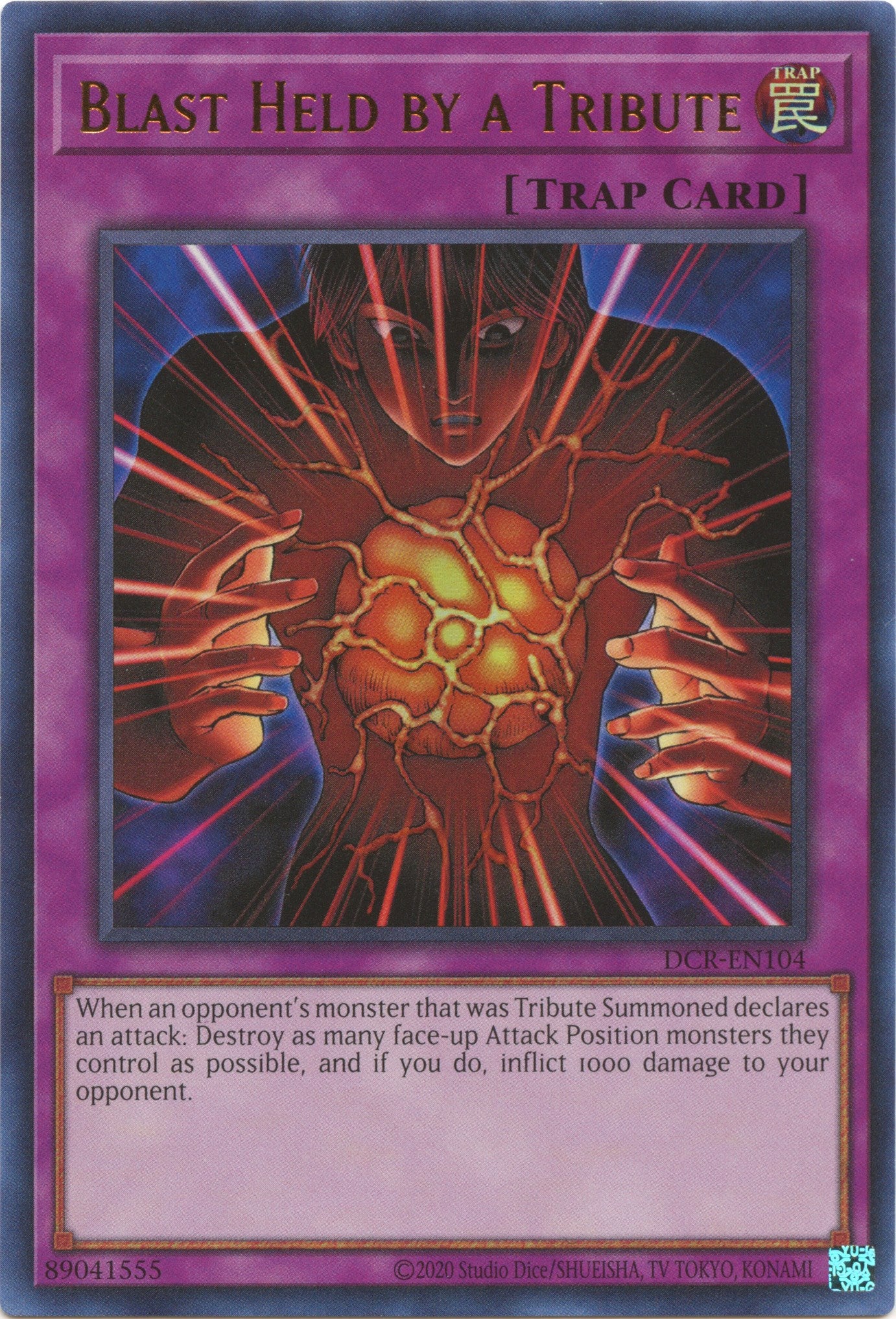 Blast Held by a Tribute (25th Anniversary) [DCR-EN104] Ultra Rare | Exor Games Bridgewater