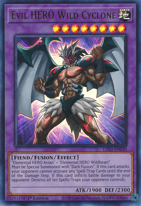 Evil HERO Wild Cyclone [LDS3-EN030] Ultra Rare | Exor Games Bridgewater