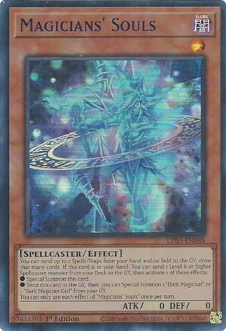 Magicians' Souls (Blue) [LDS3-EN088] Ultra Rare | Exor Games Bridgewater