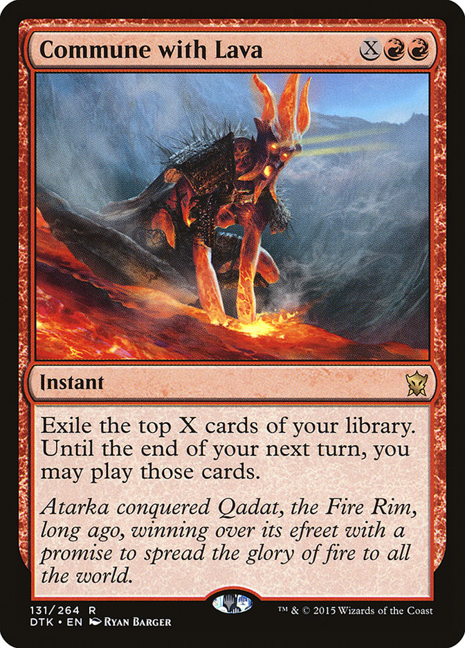 Commune with Lava [Dragons of Tarkir] | Exor Games Bridgewater