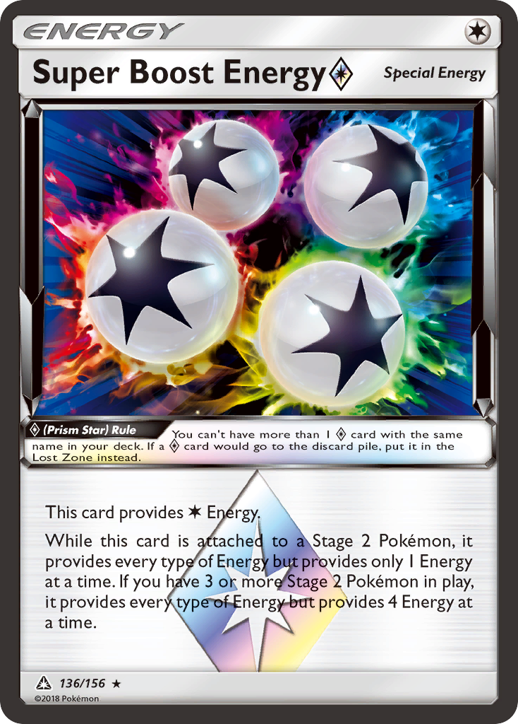 Super Boost Energy (136/156) (Prism Star) [Sun & Moon: Ultra Prism] | Exor Games Bridgewater