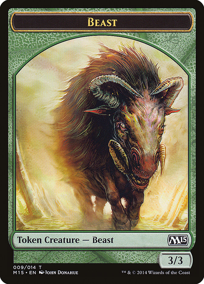 Beast (009/014) [Magic 2015 Tokens] | Exor Games Bridgewater