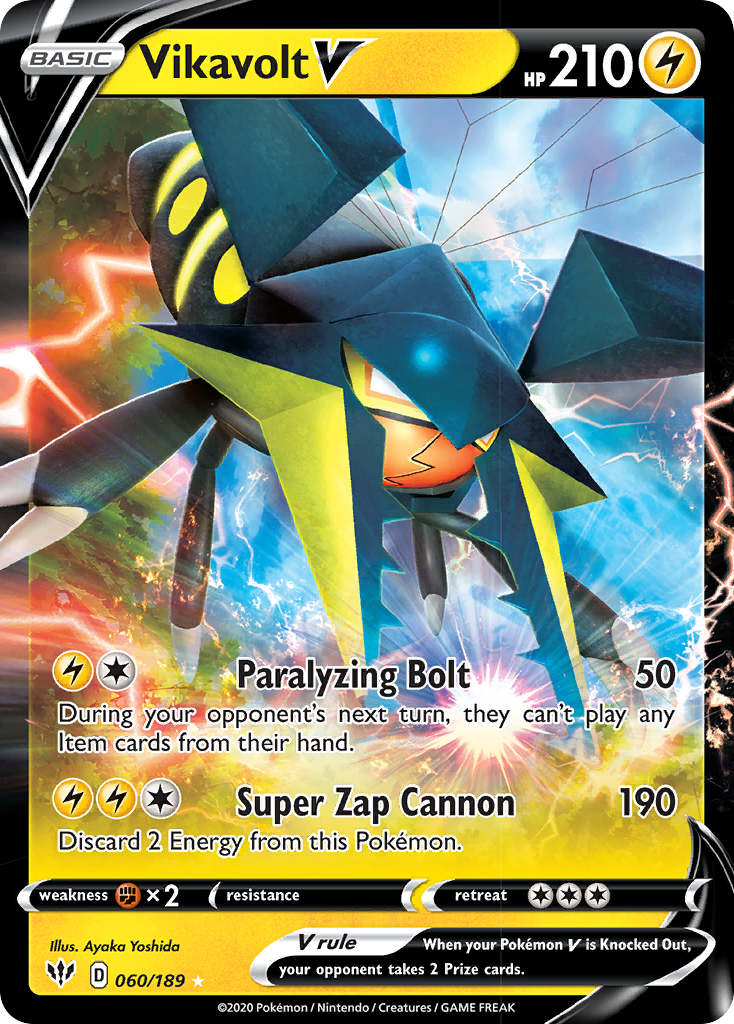 Vikavolt V (060/189) [Sword & Shield: Darkness Ablaze] | Exor Games Bridgewater