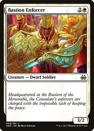 Bastion Enforcer [Aether Revolt] | Exor Games Bridgewater