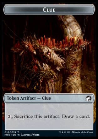 Clue Token [Innistrad: Midnight Hunt Tokens] | Exor Games Bridgewater