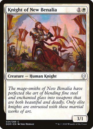 Knight of New Benalia [Dominaria] | Exor Games Bridgewater