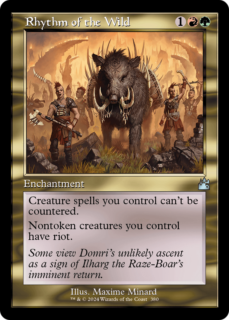 Rhythm of the Wild (Retro Frame) [Ravnica Remastered] | Exor Games Bridgewater