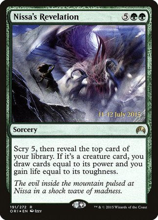 Nissa's Revelation [Magic Origins Promos] | Exor Games Bridgewater