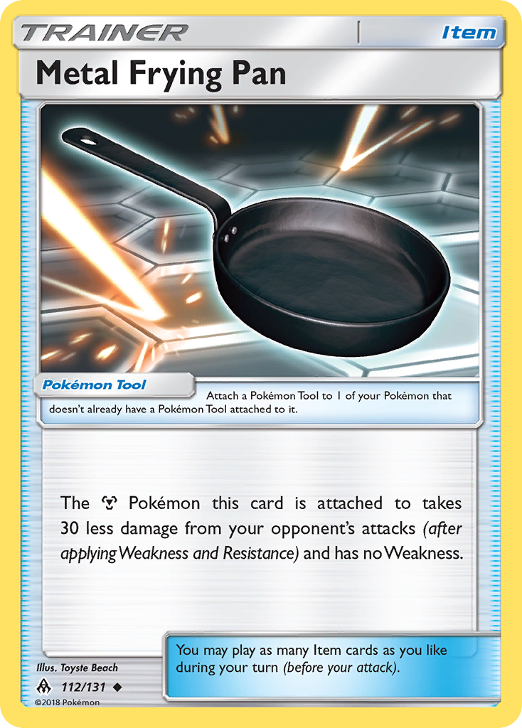 Metal Frying Pan (112/131) [Sun & Moon: Forbidden Light] | Exor Games Bridgewater