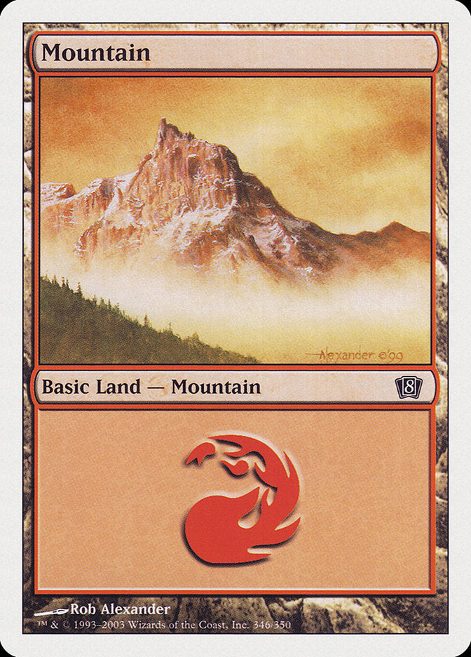 Mountain (346) [Eighth Edition] | Exor Games Bridgewater