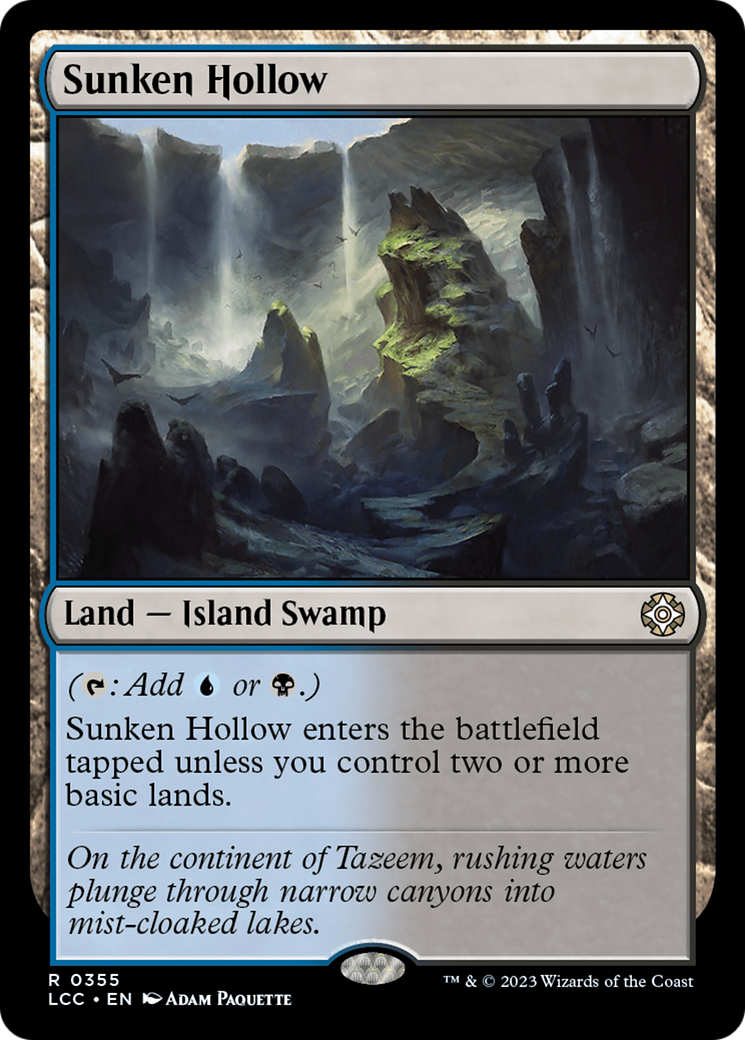 Sunken Hollow [The Lost Caverns of Ixalan Commander] | Exor Games Bridgewater