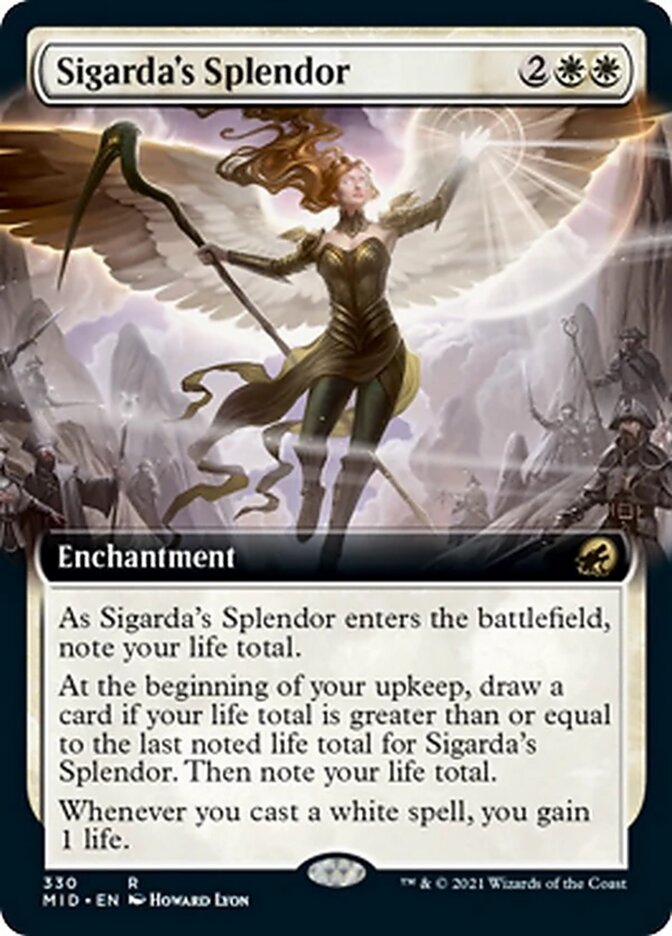 Sigarda's Splendor (Extended) [Innistrad: Midnight Hunt] | Exor Games Bridgewater