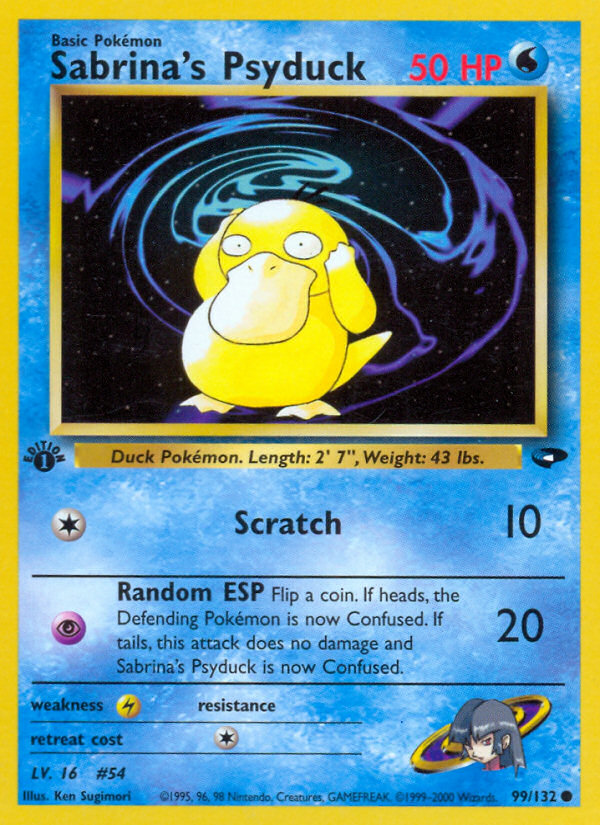 Sabrina's Psyduck (99/132) [Gym Challenge 1st Edition] | Exor Games Bridgewater