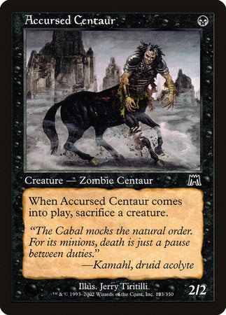 Accursed Centaur [Onslaught] | Exor Games Bridgewater