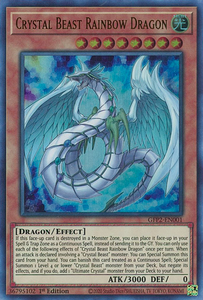 Crystal Beast Rainbow Dragon [GFP2-EN001] Ultra Rare | Exor Games Bridgewater