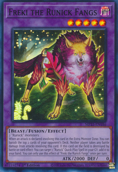 Freki the Runick Fangs [MP23-EN186] Super Rare | Exor Games Bridgewater