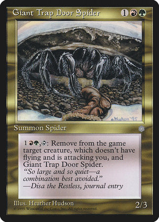 Giant Trap Door Spider [Ice Age] | Exor Games Bridgewater