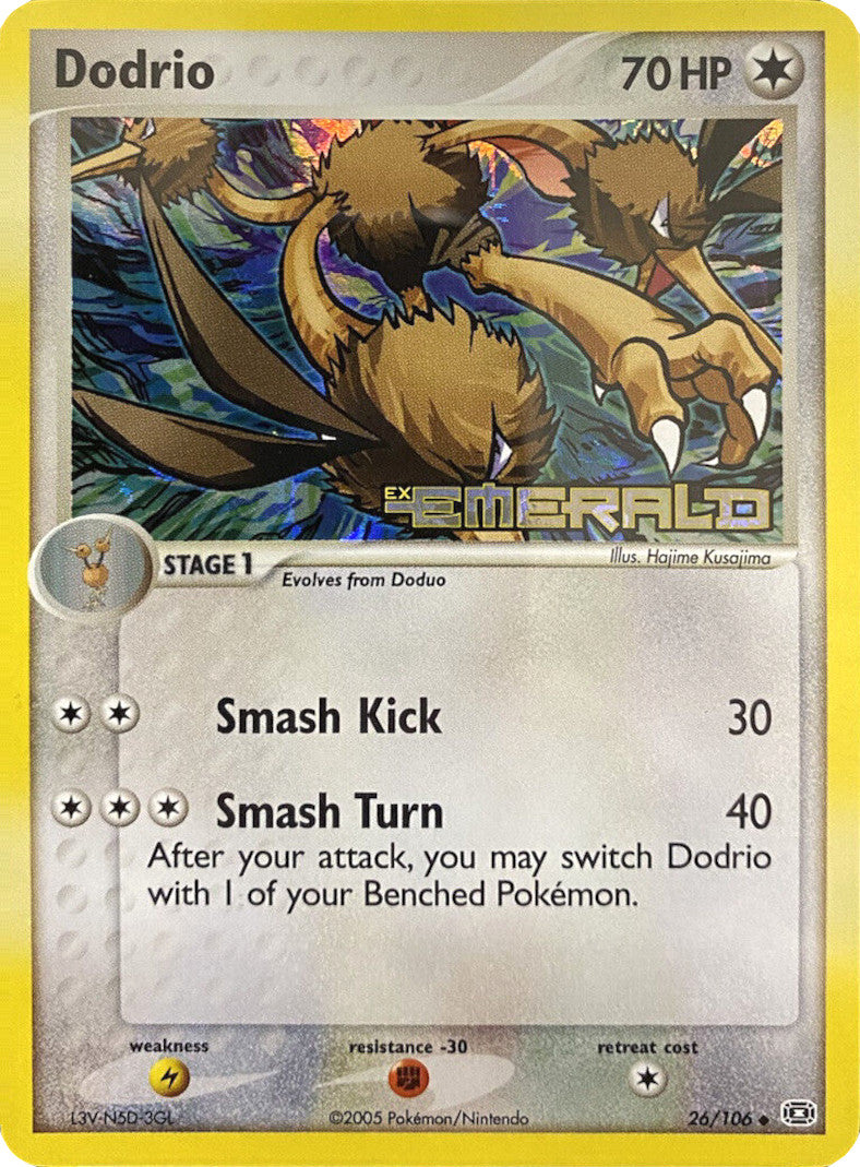 Dodrio (26/106) (Stamped) [EX: Emerald] | Exor Games Bridgewater