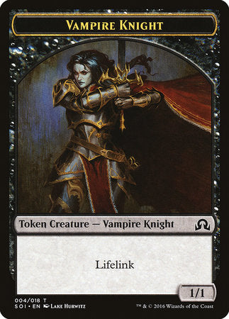 Vampire Knight Token [Shadows over Innistrad Tokens] | Exor Games Bridgewater