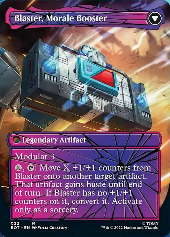 Blaster, Combat DJ // Blaster, Morale Booster (Shattered Glass) [Universes Beyond: Transformers] | Exor Games Bridgewater