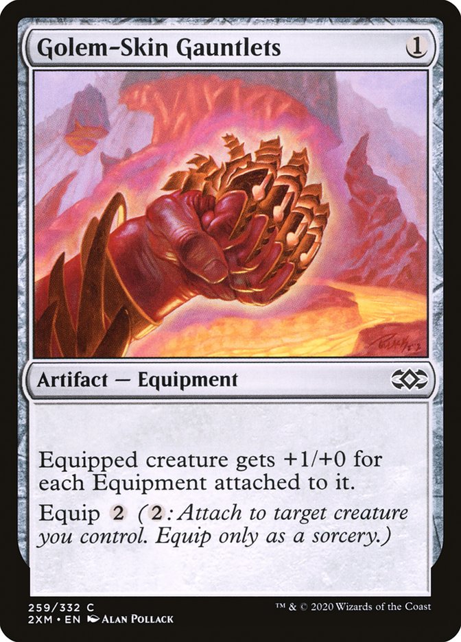 Golem-Skin Gauntlets [Double Masters] | Exor Games Bridgewater