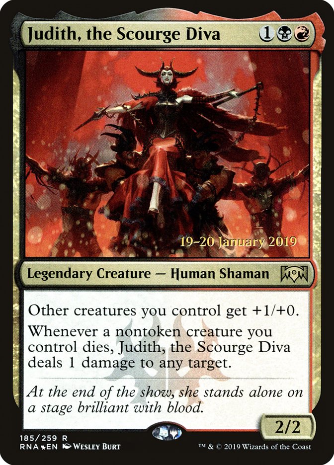 Judith, the Scourge Diva [Ravnica Allegiance Prerelease Promos] | Exor Games Bridgewater